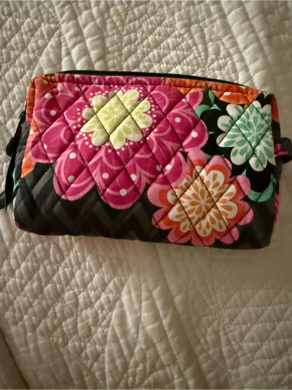 Vera Bradley Quilted Floral Cosmetic Pouch - Pink Multi